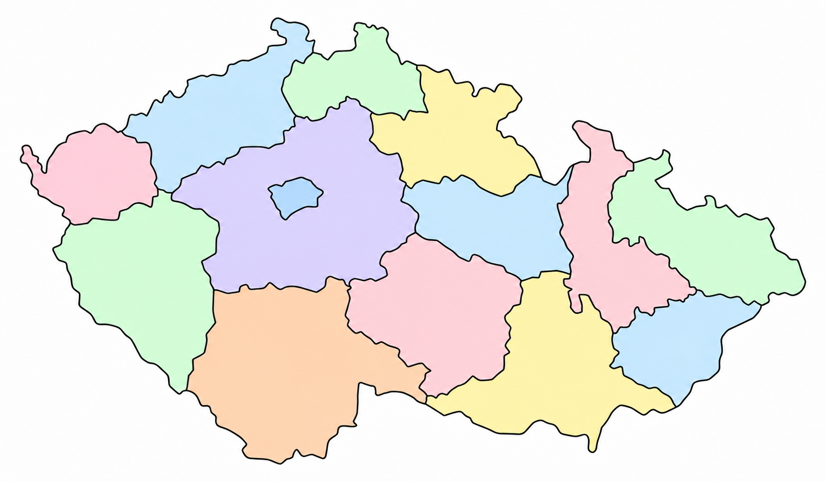 Etické dílny® – mapa krajů